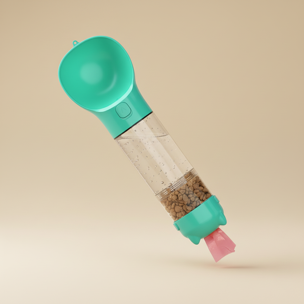 Türkiz PetPod #EDE8D0 háttérrel